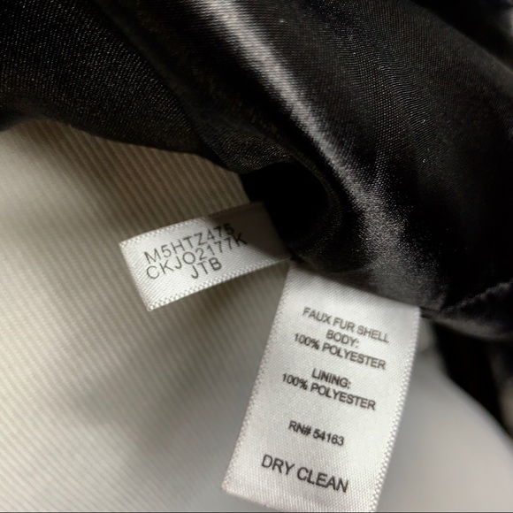 Calvin Klein faux fur vest-open front-side pockets - Picture 8 of 8